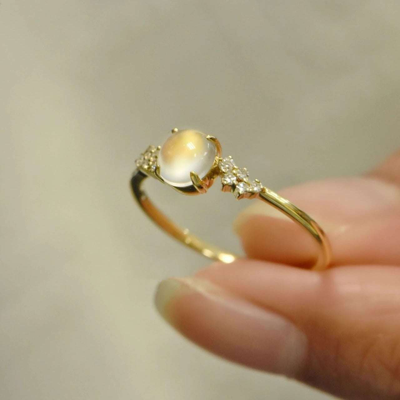 Wholesale Inlaid Cabochon Open Ring